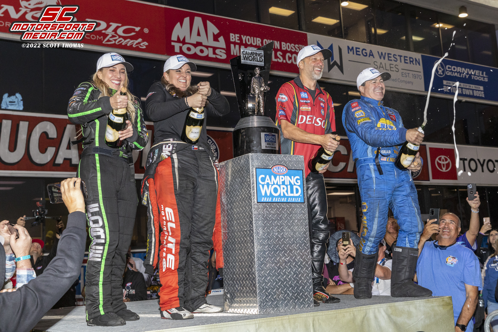 2022 NHRA CAMPING WORLD DRAG RACING SERIES CHAMPIONS CROWNED AT ANNUAL