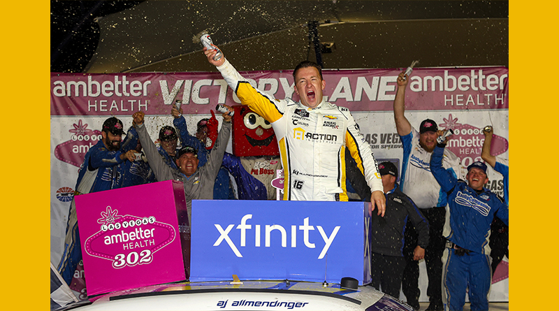 <strong>Race Results: AJ Allmendinger Wins Ambetter Health 302 at Las Vegas</strong>