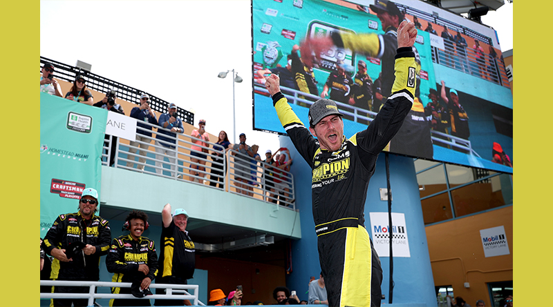 <strong>Grant Enfinger grabs second Truck Playoffs’ Round of 8 win at Homestead-Miami</strong>