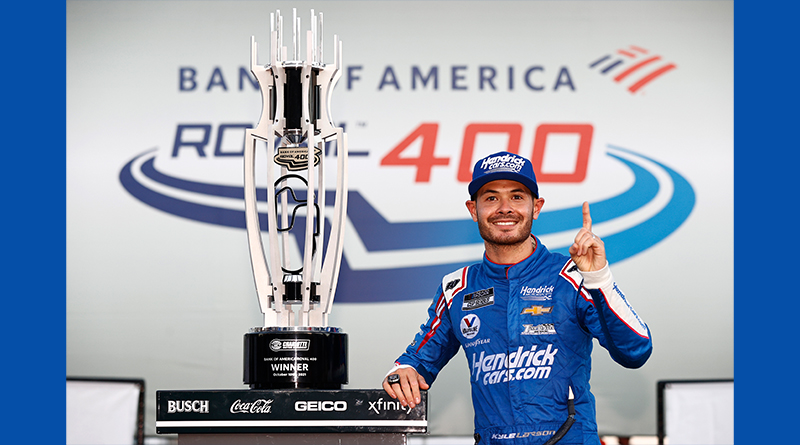 <strong>Kyle Larson dominates at Charlotte Roval, as Tyler Reddick stays alive in Playoffs</strong>