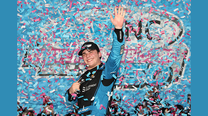 <strong>Sam Mayer keeps Xfinity Playoff run alive with dramatic victory at Charlotte Roval</strong>