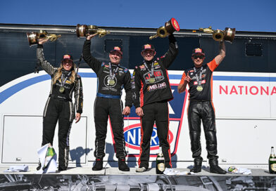 <strong>B. FORCE, PROCK, STANFIELD & HERRERA STRIKE IT BIG AT FORD PERFORMANCE NHRA NATIONALS</strong>