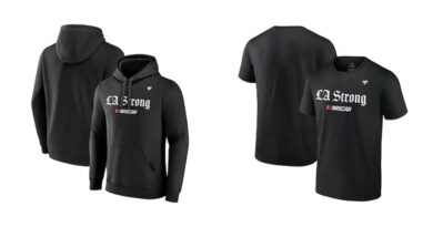 NASCAR joins LA sports teams’ wildfire relief efforts with Fanatics’ LA Strong gear