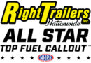 RIGHT TRAILERS NAMED TITLE SPONSOR OF NHRA TOP FUEL ALL-STAR CALLOUT AT AMALIE MOTOR OIL NHRA GATORNATIONALS