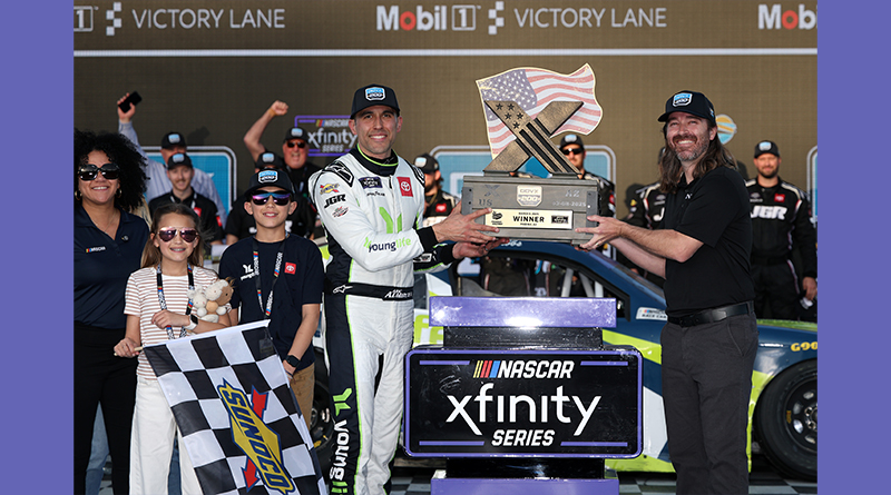 <strong>Aric Almirola claims thrilling overtime Xfinity Series victory at Phoenix Raceway</strong>