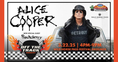 ALICE COOPER HEADLINES ‘OFF THE TRACK’ CONCERT AFTER NHRA ARIZONA NATIONALS QUALIFYING