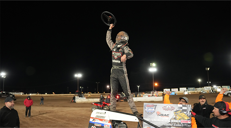 <strong>TWO-IN-A ROW FOR RICKY LEWIS WITH USAC CRA SPRINTS AT IMPERIAL</strong>