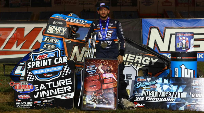 Justin Slider 63! GRANT BECOMES USAC SPRINTS’ ALL-TIME WIN KING WITH WHEATLAND WIN